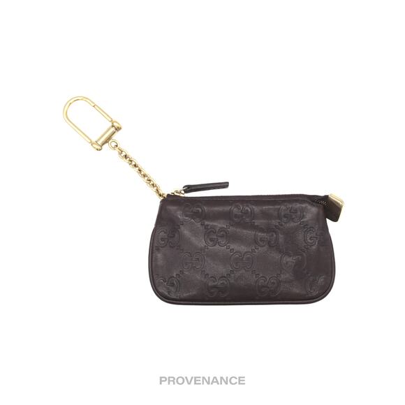 🔴 Gucci Key Pouch Cles - Chocolate Guccissima Leather - Picture 2 of 8